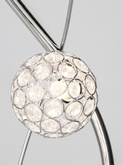 BHS Silver Orianna 3 Light Floor Lamp - Image 3 of 4