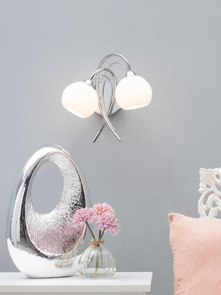 BHS Silver Soni Wall Light - Image 1 of 4