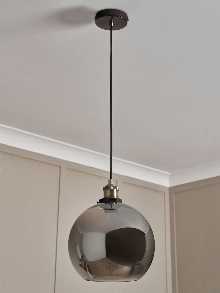 BHS Bronze Carter Industrial Pendant Ceiling Light - Image 2 of 6