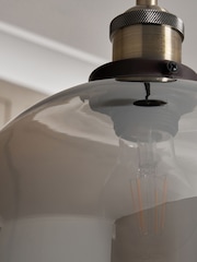 BHS Bronze Carter Industrial Pendant Ceiling Light - Image 3 of 6
