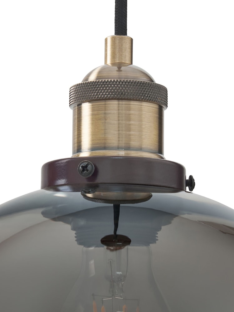 BHS Bronze Carter Industrial Pendant Ceiling Light - Image 6 of 6