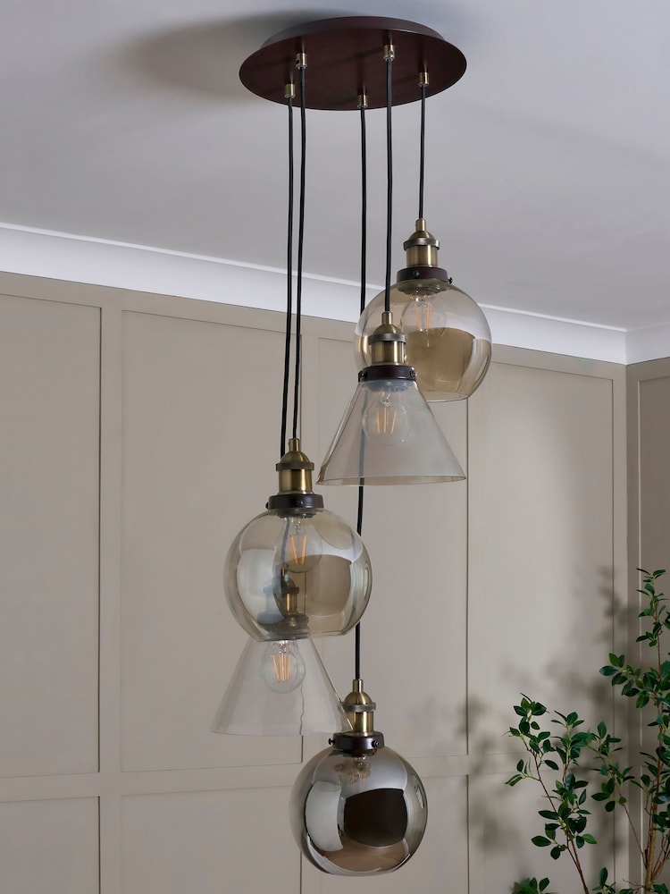 BHS Bronze Carter Industrial Cluster Light Ceiling Light - Image 2 of 6 BHS Bronze Carter Industrial Cluster Light Ceiling Light - Image 2 of 6