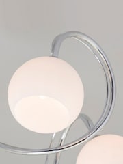 BHS Silver Soni 5 Light Flush Flush Ceiling Light - Image 2 of 4