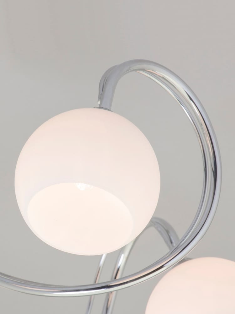 BHS Silver Soni 5 Light Flush Flush Ceiling Light - Image 2 of 4