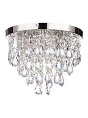 BHS Silver Lisa Flush Ceiling Fitting Flush Ceiling Light - Image 5 of 5