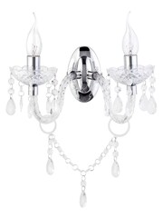 BHS Silver Charlotte Wall Light - Image 2 of 2