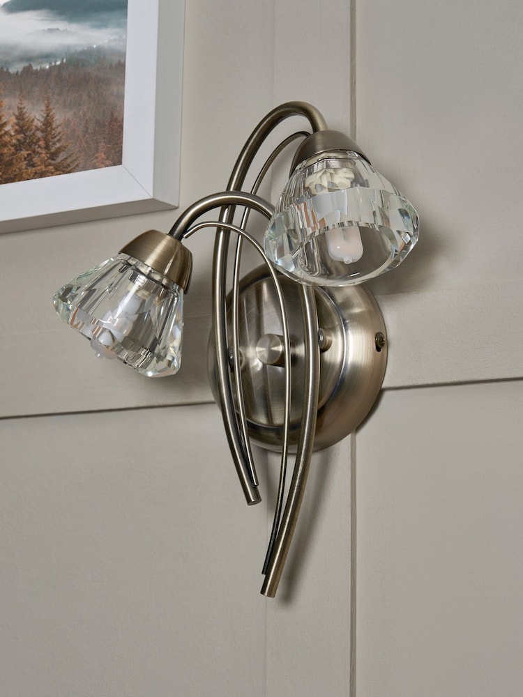 BHS Brass Marianne Wall Light - Image 2 of 6 BHS Brass Marianne Wall Light - Image 2 of 6