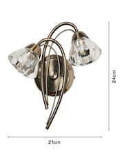BHS Brass Marianne Wall Light - Image 4 of 6