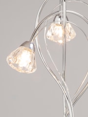 BHS Silver Marianne Floor Lamp - Image 3 of 5