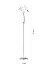 BHS Silver Marianne Floor Lamp - Image 4 of 5