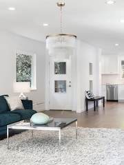 BHS Satin Brass Aubrey Ceiling Pendant Light - Image 1 of 5