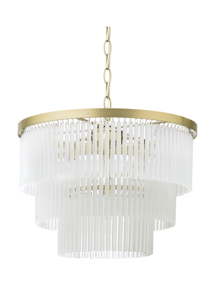 BHS Satin Brass Aubrey Ceiling Pendant Light - Image 2 of 5
