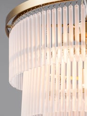 BHS Satin Brass Aubrey Ceiling Pendant Light - Image 3 of 5