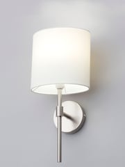 BHS Silver Oz Shaded Wall Light - Image 1 of 3
