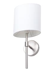 BHS Silver Oz Shaded Wall Light - Image 3 of 3