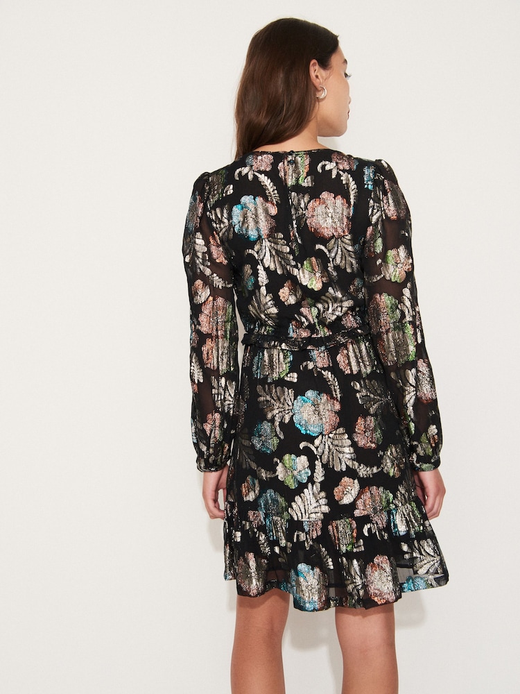 Teal Blue Tea Dress - Image 2 of 8 Teal Blue Tea Dress - Image 2 of 8