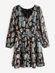 Teal Blue Tea Dress - Image 7 of 8