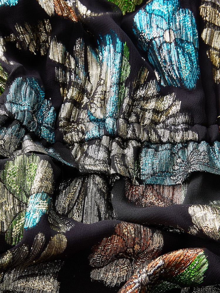 Teal Blue Tea Dress - Image 8 of 8
