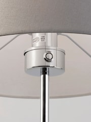 BHS Chrome Mira Stem Touch Floor Lamp - Image 3 of 4