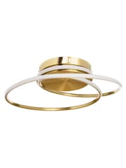 BHS Brass Pei Rings LED Flush Ceiling Light - Image 2 of 5