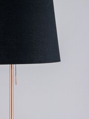 BHS Copper Byrant Oval Shaded Stem Floor Lamp - Image 2 of 4