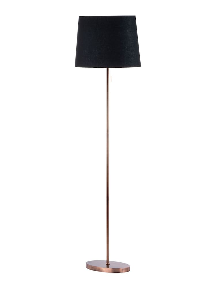 BHS Copper Byrant Oval Shaded Stem Floor Lamp - Image 4 of 4 BHS Copper Byrant Oval Shaded Stem Floor Lamp - Image 4 of 4