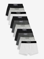 Grey/Black/White Trunks 10 Pack (2-16yrs) - Image 1 of 6