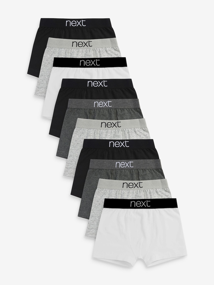 Grey/Black/White Trunks 10 Pack (2-16yrs) - Image 1 of 6
