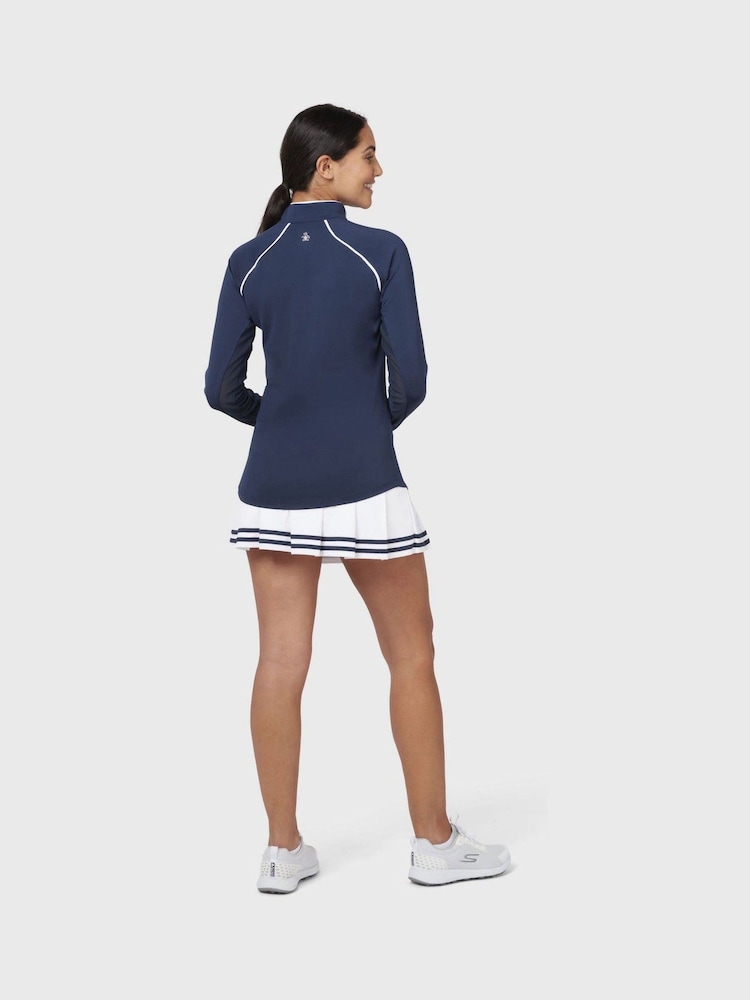 Original Penguin Golf Ladies Blue Veronica Sun Protection Top - Image 2 of 5