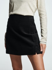 Black Corduroy Mini Skirt - Image 4 of 6