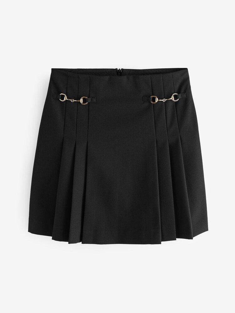 Minigonna Kilt Nero EMP - Stile Rock, In Cotone, Taglie Da XS A 3XL, Perfetta Per Festival E Look Casual
