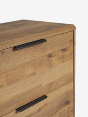 Dark Bronx Oak Effect 4 Drawer Tall Chest of Drawers - Image 5 of 7