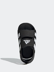 adidas Black/White Kids Altaswim 2.0 Sandals - Image 6 of 9