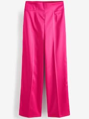 Pink Satin Super Wide Leg Trousers - Image 4 of 4