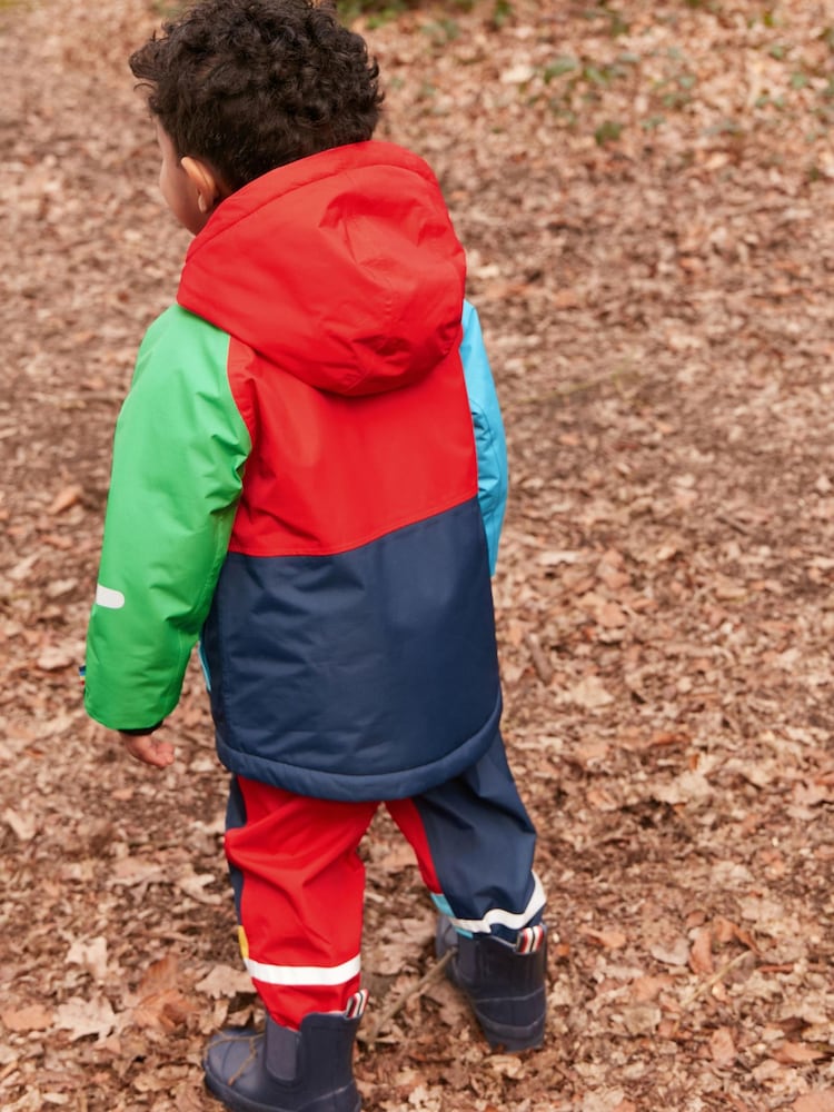 Multi Colourblock Waterproof Jacket And Trousers Set (3mths-7yrs) - Image 2 of 10