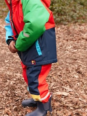 Multi Colourblock Waterproof Jacket And Trousers Set (3mths-7yrs) - Image 4 of 10