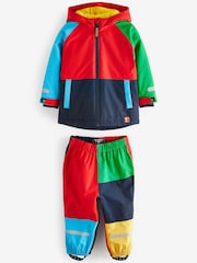 Multi Colourblock Waterproof Jacket And Trousers Set (3mths-7yrs) - Image 5 of 10