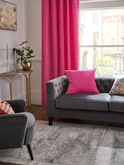 Fushsia Pink Heavyweight Chenille 59 x 59cm Cushion - Image 1 of 7