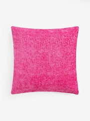 Fushsia Pink Heavyweight Chenille 59 x 59cm Cushion - Image 6 of 7