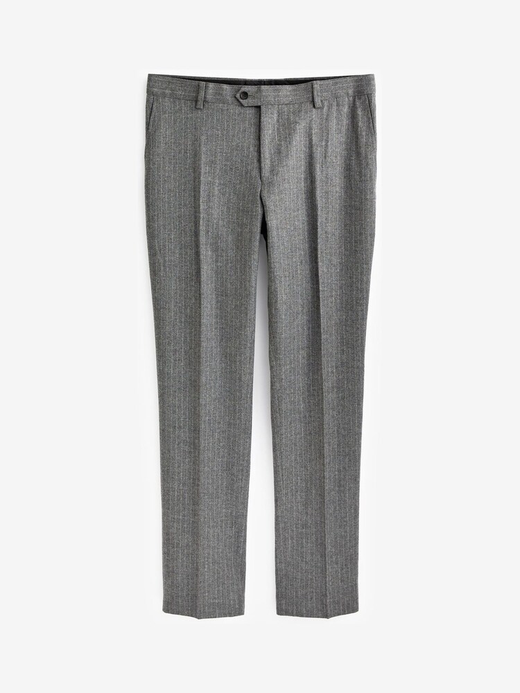 Grey Stripe Suit: Trousers - Image 1 of 1