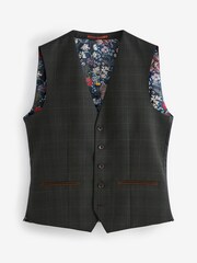 Green Signature Empire Mills 100% Wool Check Suit: Waistcoat - Image 7 of 10