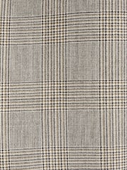 Taupe Slim Fit Signature Empire Mills 100% Wool Check Suit Jacket - Image 12 of 13