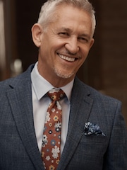Blue Slim Fit Signature Tollegno Wool Check Suit Jacket - Image 3 of 10