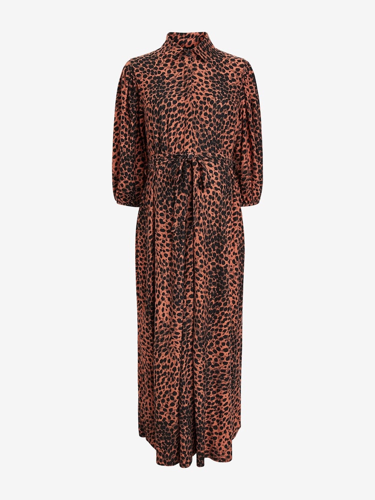 Imprimé animal - Robe chemise maternité/allaitement - Image 5 of 6
