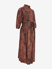 Animal Print Maternity/Nursing Shirt Dress - Image 6 of 6