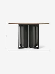 MADE.COM Walnut Zaragoza 4 Seat Dining Table - Image 2 of 2