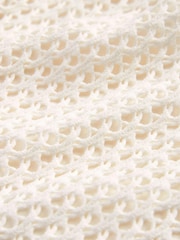 White Crochet Tie Side Bikini Bottoms - Image 6 of 6