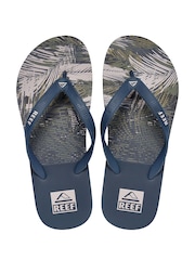 Reef Blue Seaside Print Flip Flops - Image 2 of 2