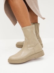 Nude Cream Forever Comfort® Sock Chelsea Boots - Image 2 of 7