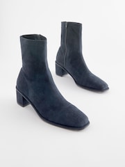 Navy Blue Regular/Wide Fit Forever Comfort® Sock Ankle Boots - Image 1 of 5